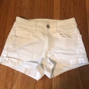 American Eagle White Jean Shorts